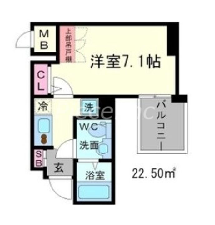 アドバンス心斎橋ラシュレの間取り
