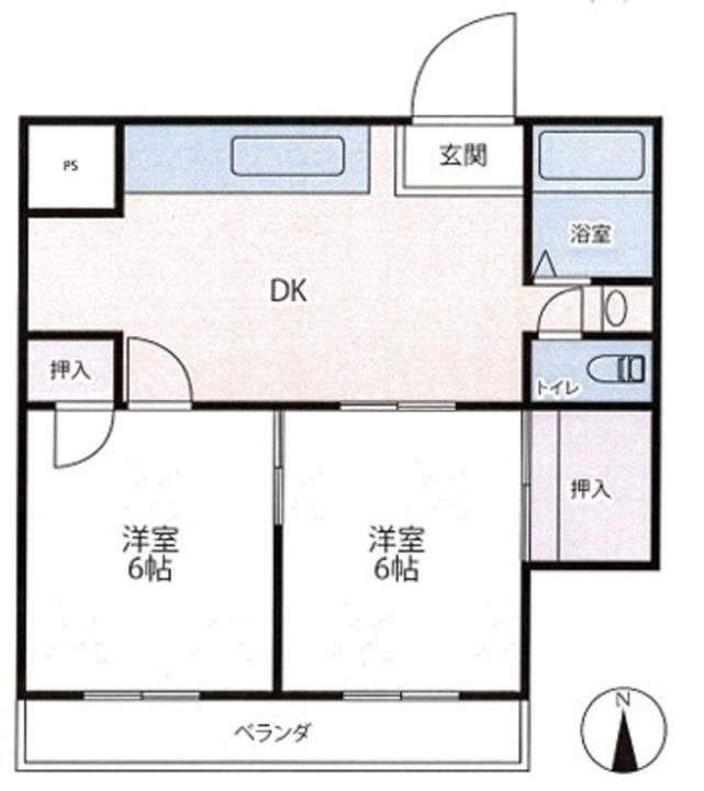 パアールハイツの間取り
