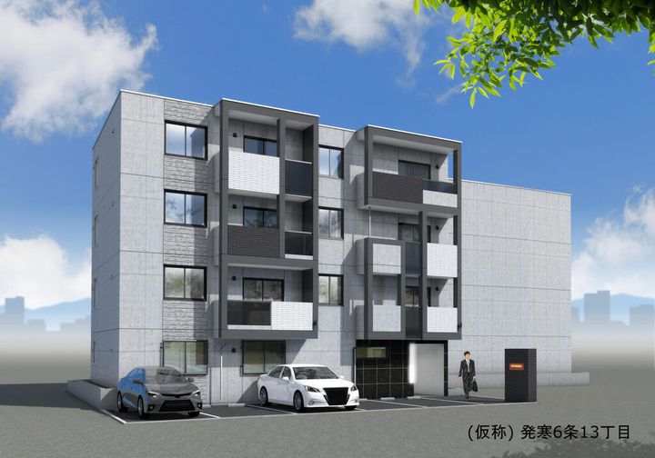 ブランシャールTsCOURT宮の沢(3月28日入居開始)の外観