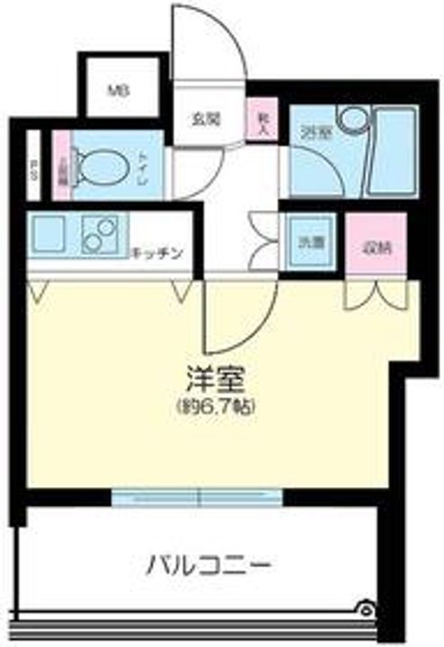 東京都品川区大崎1(マンション)の賃貸物件の間取り
