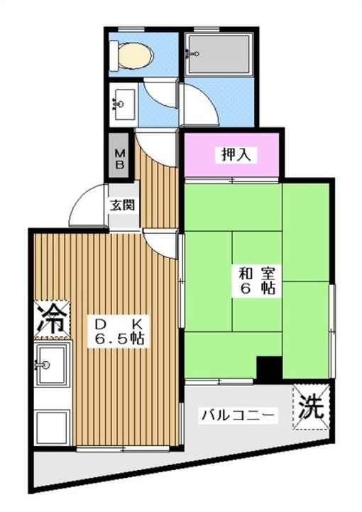 サンコート戸田 (3方向角・宅配ボックス・テレビモニター付き)の間取り