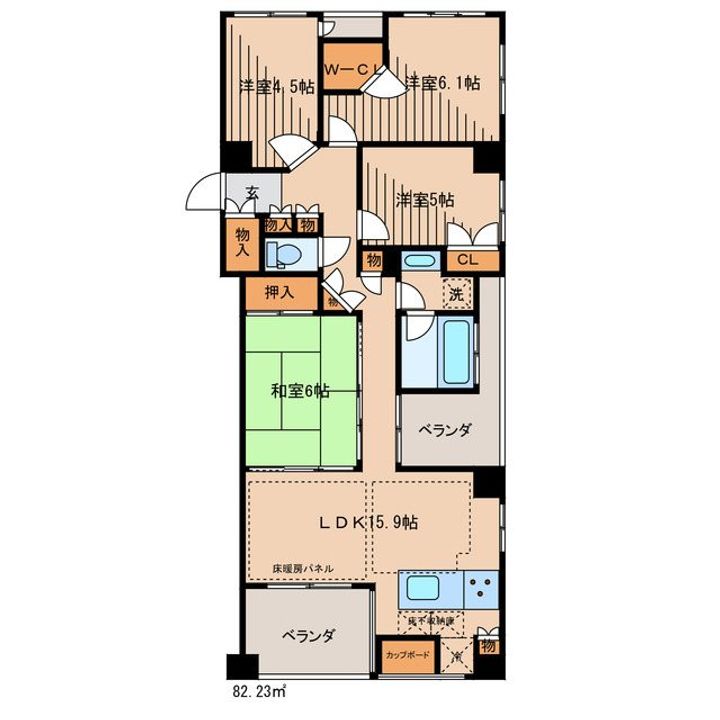 三田ガーデンハウスの間取り