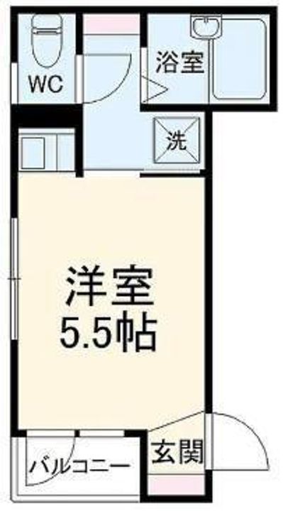 神奈川県横浜市神奈川区西神奈川2(アパート)の賃貸物件の間取り