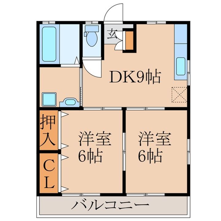 コーポNSK C棟の間取り