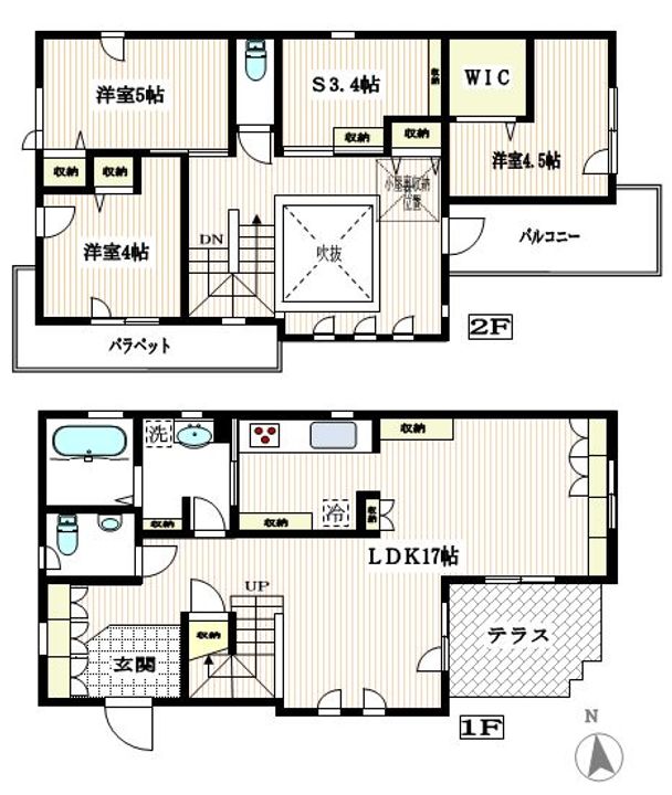 神奈川県川崎市宮前区鷺沼3(一戸建)の賃貸物件の間取り