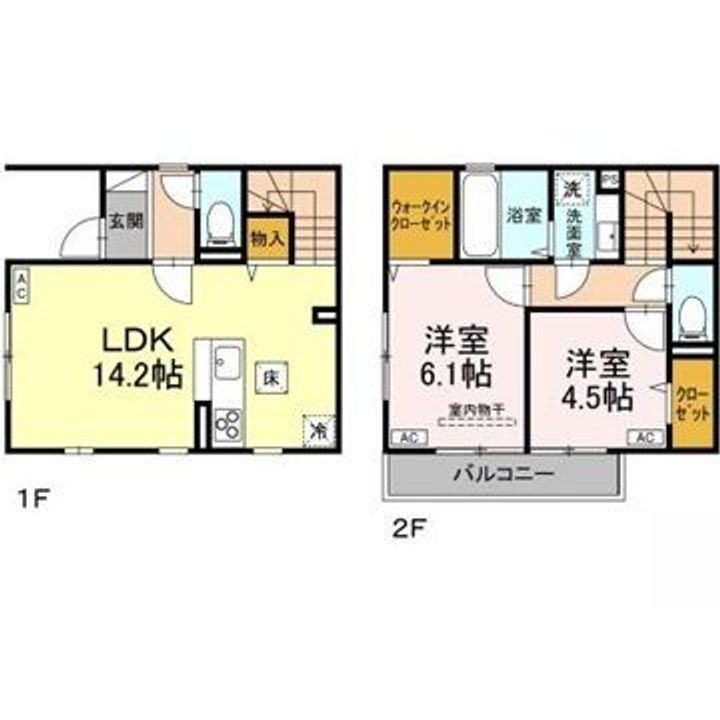東京都国分寺市並木町1(アパート)の賃貸物件の間取り