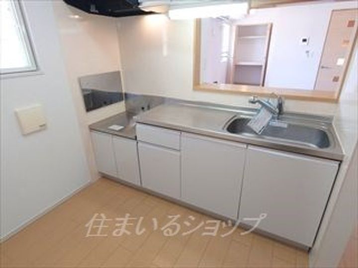 広島県広島市安佐北区亀山7(アパート)の賃貸物件のキッチン