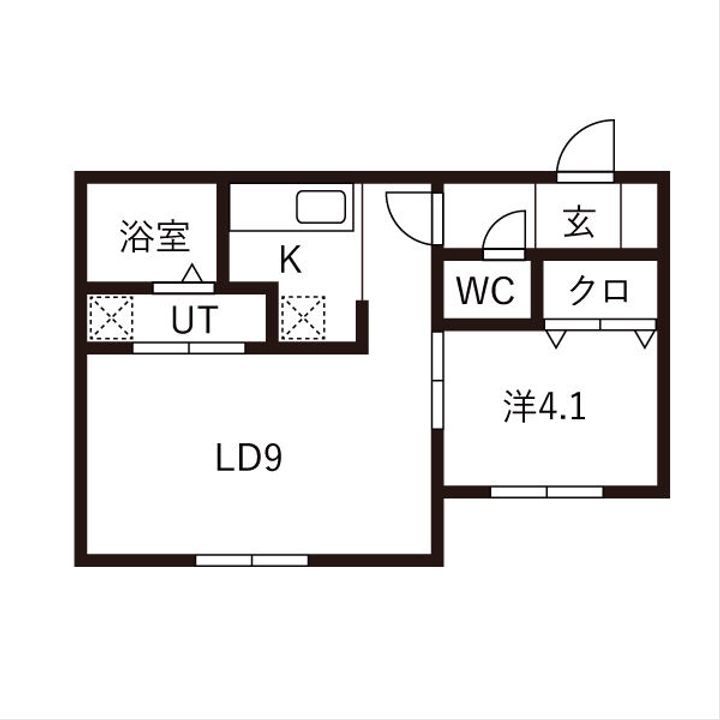 北海道札幌市豊平区平岸二条8(マンション)の賃貸物件の間取り