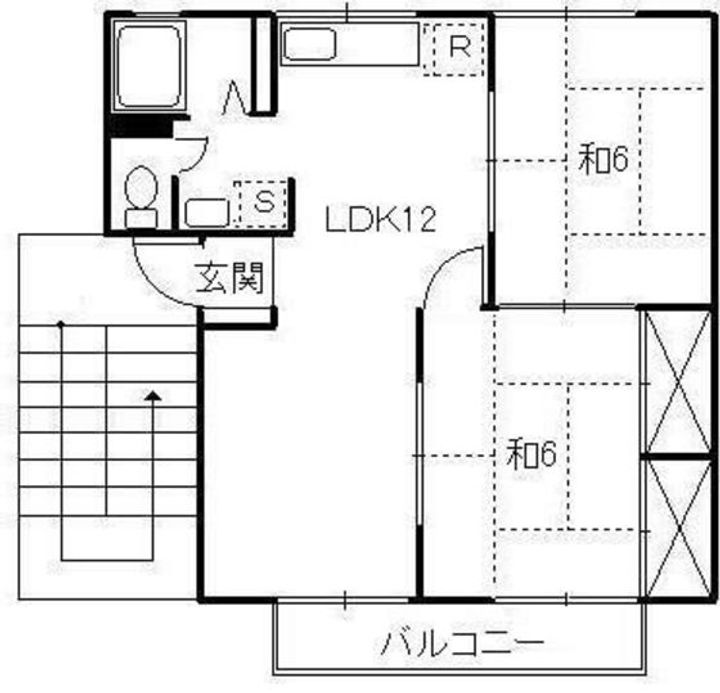 メルヴェーユ浜野 Bの間取り