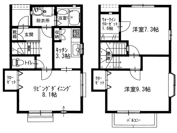 香川県観音寺市室本町(アパート)の賃貸物件の間取り