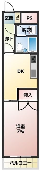 グランドハイツ鶴田の間取り