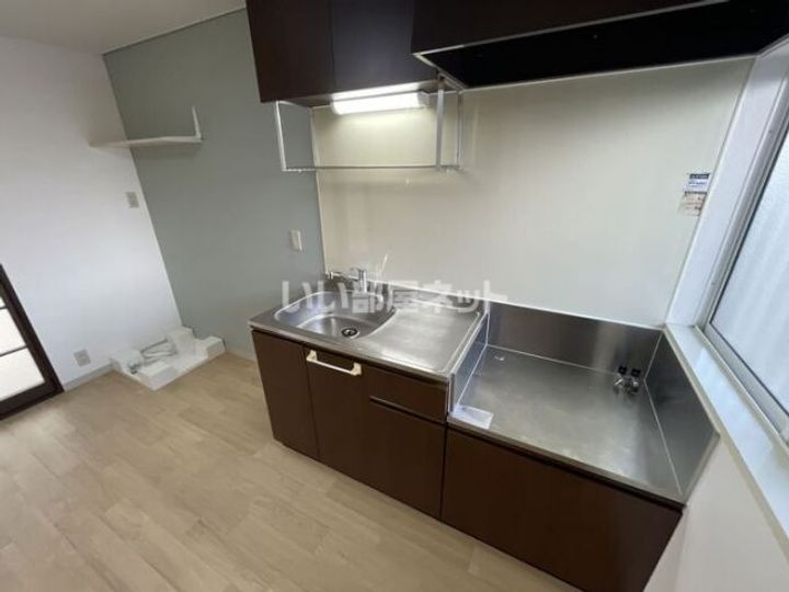 福島県福島市笹谷字塗谷地(アパート)の賃貸物件のキッチン