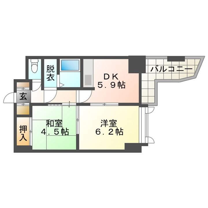 ライオンズマンション苫小牧錦町の間取り