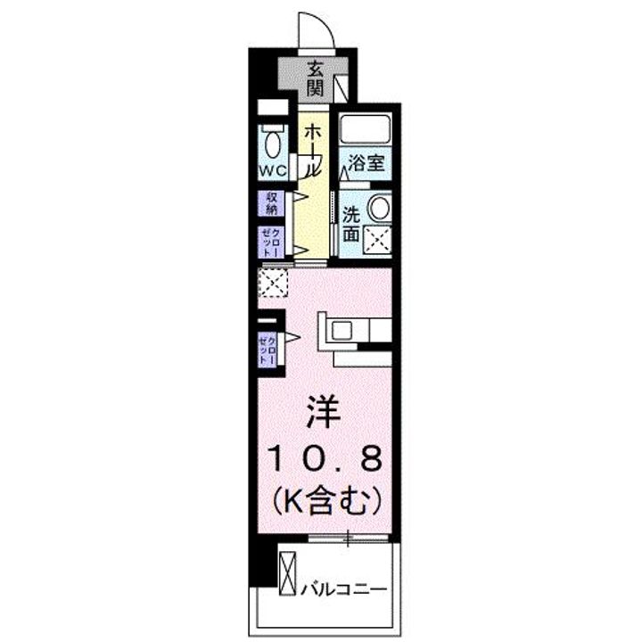 岡山県倉敷市幸町(マンション)の賃貸物件の間取り