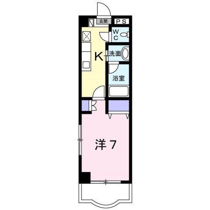 栃木県小山市城北3(マンション)の賃貸物件の間取り