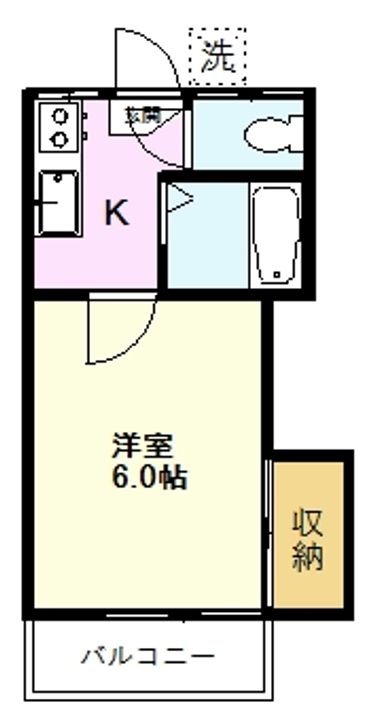 旭ヶ丘コーポの間取り