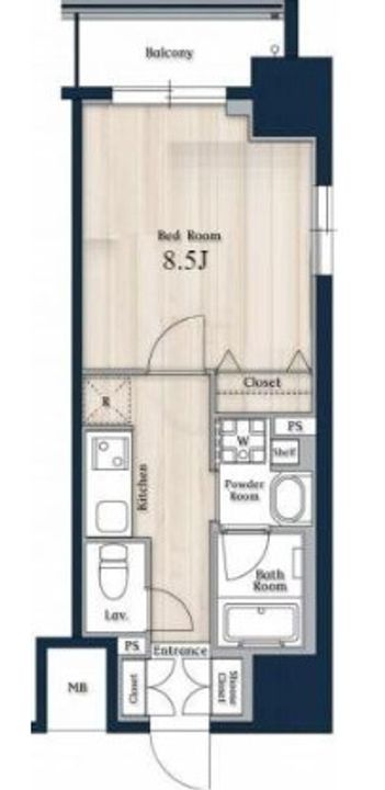 東京都千代田区神田佐久間町3(マンション)の賃貸物件の間取り