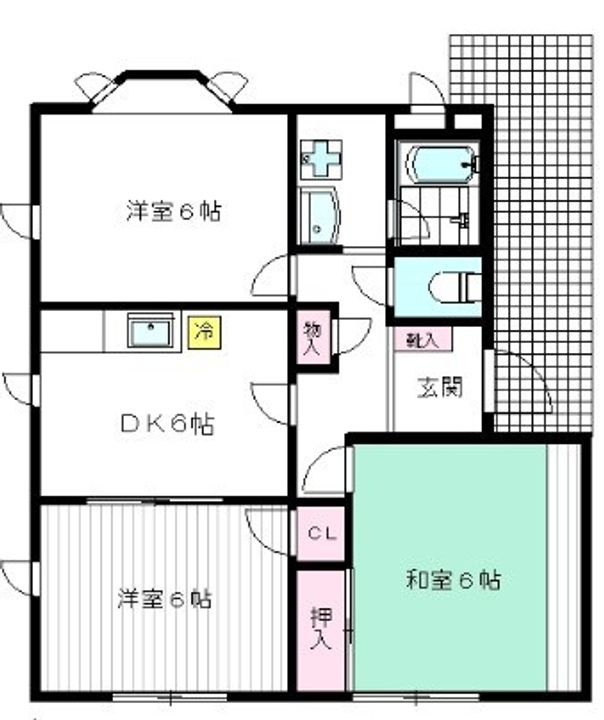 神奈川県横浜市金沢区高舟台1(アパート)の賃貸物件の間取り