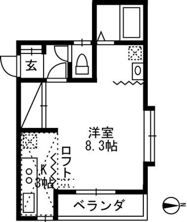 モリハイツNo.2の間取り