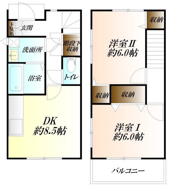 第6コスギコーポの間取り