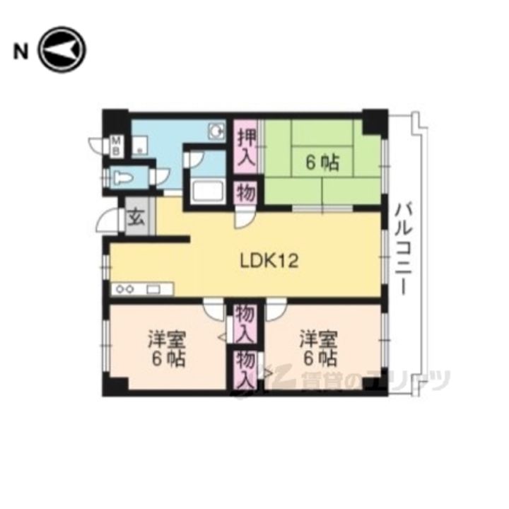 コープ・ミール花園の間取り