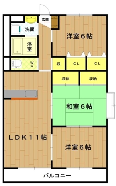 メゾンドプレヌの間取り