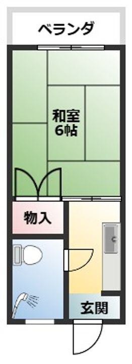 沖縄県名護市港1(アパート)の賃貸物件の間取り