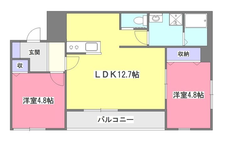 埼玉県新座市大和田4(アパート)の賃貸物件の間取り