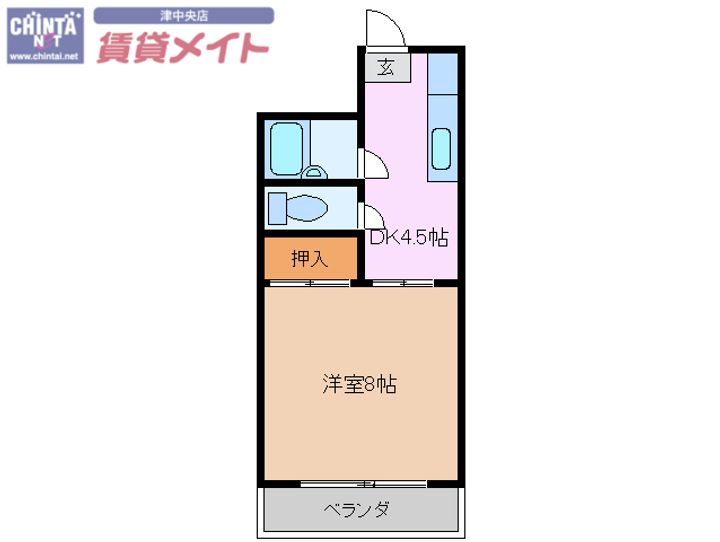 フジタハイツの間取り