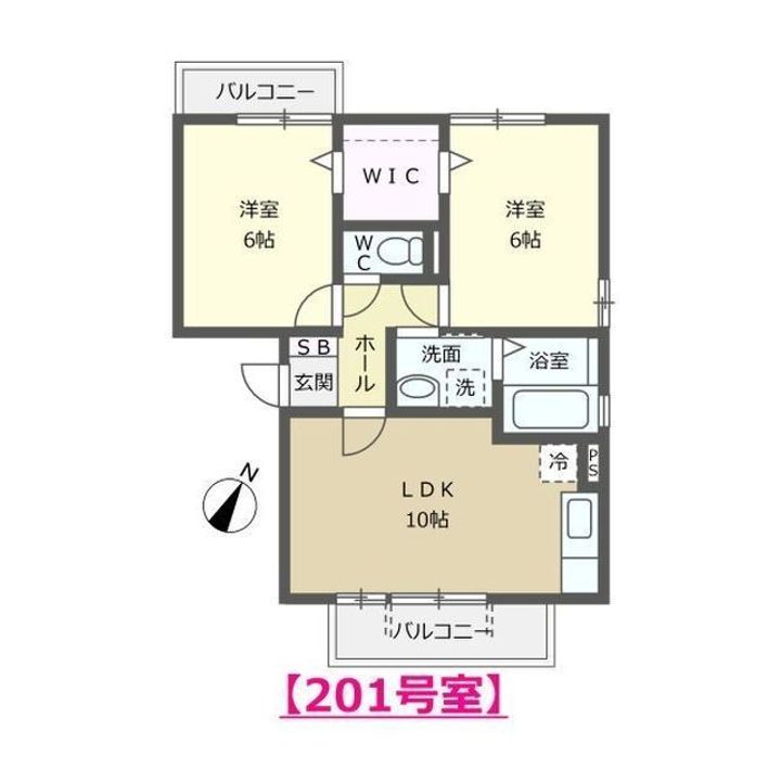 ルミエール A棟の間取り