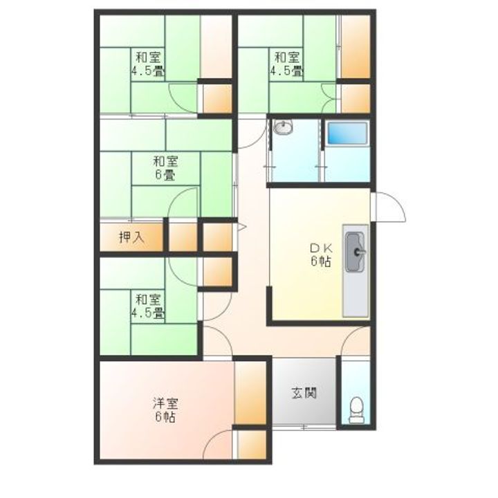 静岡県島田市道悦4(一戸建)の賃貸物件の間取り
