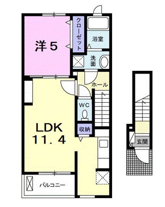 東京都府中市新町2(アパート)の賃貸物件の間取り