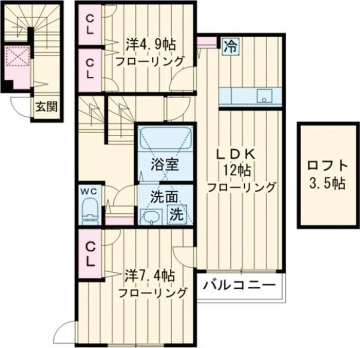 シャルム大岡山の間取り