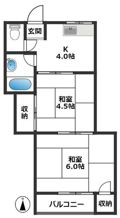 メリーハイツの間取り