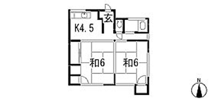 熊本県熊本市南区御幸笛田4(アパート)の賃貸物件の間取り