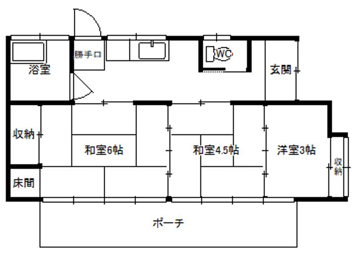 群馬県前橋市青柳町(一戸建)の賃貸物件の間取り
