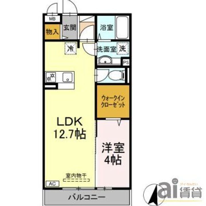 東京都西東京市下保谷2(アパート)の賃貸物件の間取り