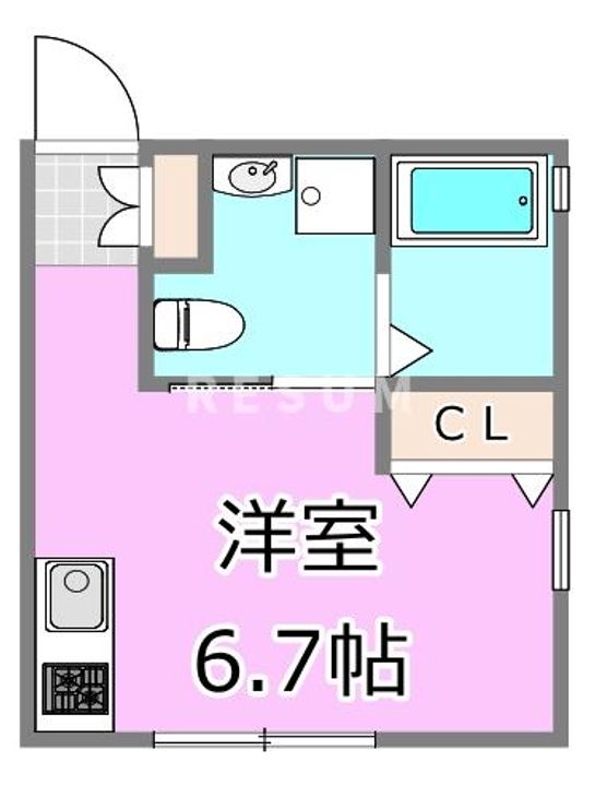 千葉県千葉市稲毛区作草部1(アパート)の賃貸物件の間取り