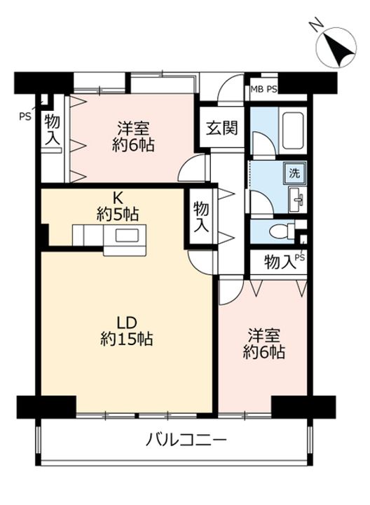 UR白鳥パークハイツ日比野東の間取り