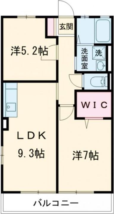 広島県安芸郡坂町横浜中央2(アパート)の賃貸物件の間取り