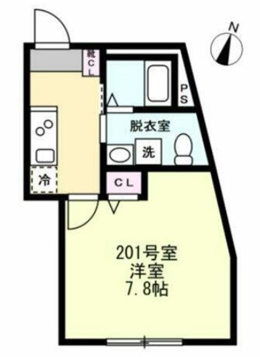 神奈川県横浜市緑区長津田6(アパート)の賃貸物件の間取り