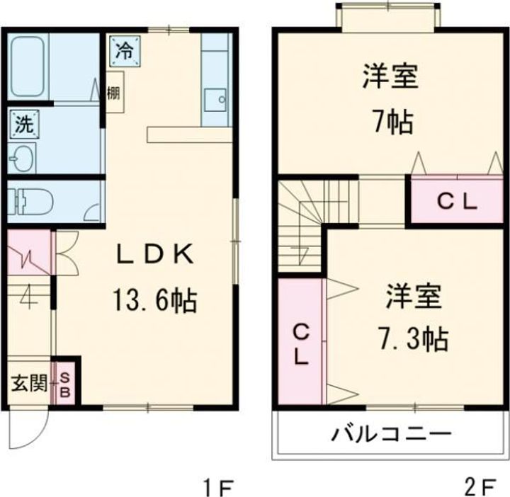 シュトラーセ割前の間取り