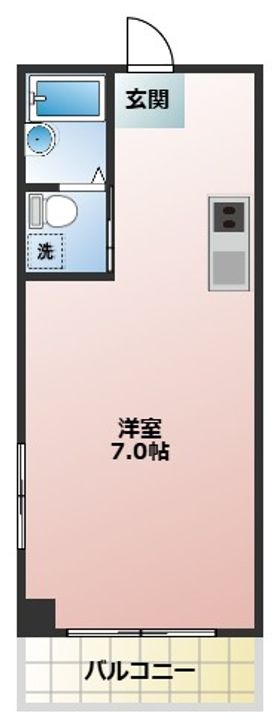 フラワーコーポの間取り