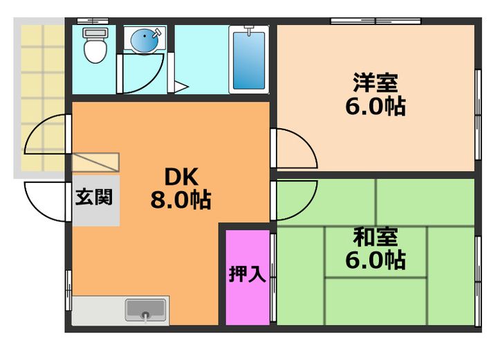サンティー大手の間取り