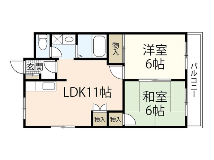 グランソレイユIIの間取り
