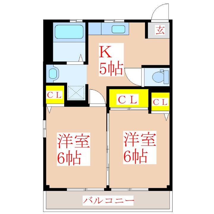 ガーデンプレイス広瀬 D棟の間取り
