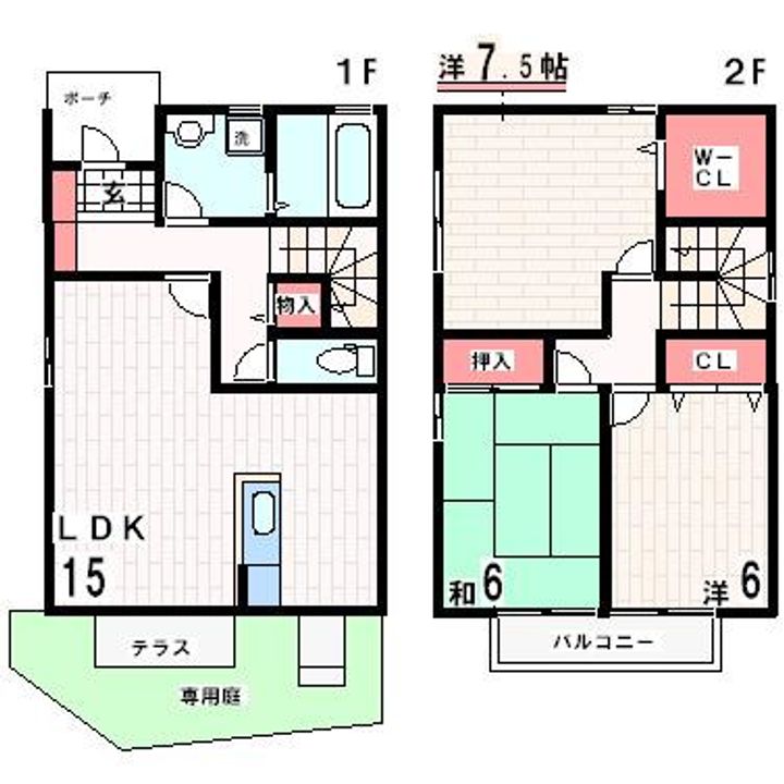 兵庫県神戸市西区白水3(一戸建)の賃貸物件の間取り
