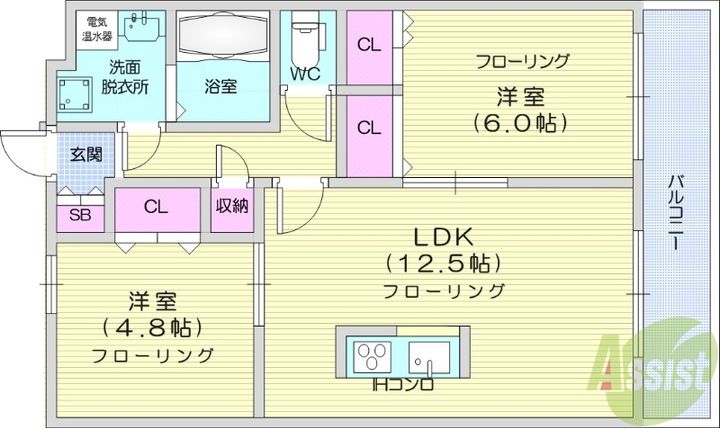 カーサ壱番館の間取り