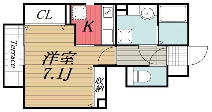 千葉県市原市五井中央東2(アパート)の賃貸物件の間取り