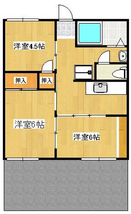 グリーンハイツA棟の間取り